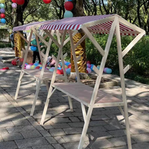 이동식 가판대 좌판대 접이식 부스 야시장 노점 행사, 상세이페이지 참고, 120x60x200 블루 화이트 접이식