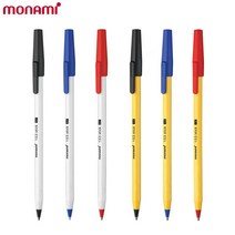 모나미 153스틱 볼펜 (12자루) 0.7 1.0mm 모나미볼펜, 1.0-청(1타)
