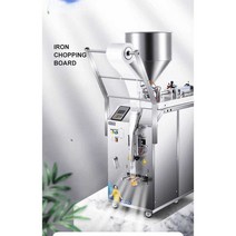 자동액상주입 충전 소스 계량 포장 밀봉 기계, 액상 포장기 100ml3면 실링 필름 폭 24