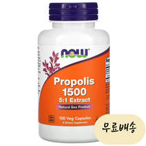 나우푸드 프로폴리스 1500 비건 캡슐 100정, 1개