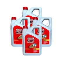 캐스트롤 GTX 에센셜 5W-30 4L X 4개 합성엔진오일(가솔린 LPG차량용), 1개