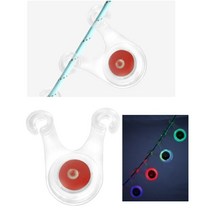 캠핑 로프 걸림방지 LED 스트링 라이트 레드 줄조명 빨래줄조명 넘어짐방지 솔캠, 그린