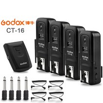 무선 동조기 카메라 촬영 조명 새로운 godox ct-16 16 채널 라디오 플래시 +, 키트 4