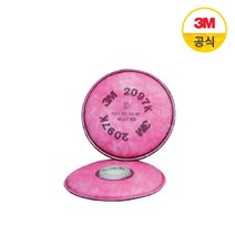 3M 양구형 방진필터 2097K 1쌍(2개입), 단품