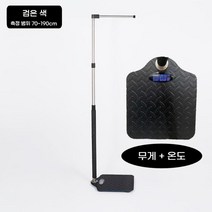 신장 및 체중 측정기 유치원 병원 약국 학교 신체검사 전자 저울, USB 충전, 저울+온도계+USB 블랙(70-190CM)