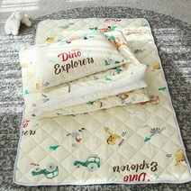 이지앤 극세사 겨울 이불 겨울이불 유아이불 아동이불, 굿다이노세트(패드+마이크로화이바솜)