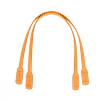 마마니트 스티치 일자 명품 천연가죽 가방끈, 머스타드