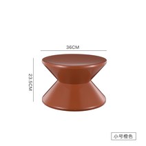 깡통테이블 가구저렴한곳 카페포토존 높은소파테이블 화장대의자, 스몰 오렌지