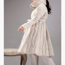 덕다운 고급스런 누빔패딩 롱코트(44~66사이즈)