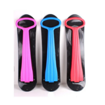 YHE 접이식 눈썰매 서서타는 썰매 스노우 킥보드 잔디 썰매, 레드