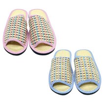 여름 실내 슬리퍼 핑크/블루 실내화 땀이 차지않는 시원한 소재 사무실 치과 병원