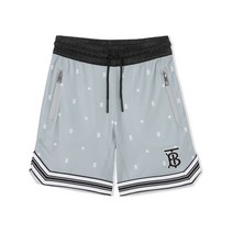 [버버리칠드런] 버버리 키즈 스타 앤 모노그램 메시 반바지 그레이 8039668