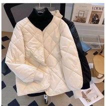 비에스업 오버핏 누빔 여성경량패딩 여자경량패딩 경량패딩 숏패딩