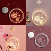 3D 민들레 아크릴무드등 아이방조명 인테리어램프 부착형조명