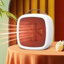 미니 히터 500W 사무실 난로 가정용 욕실 난방기 온열기 전기 캠핑 팬 PTC 온풍기, 220V, 옐로우