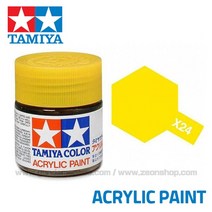 (81524) 타미야 아크릴 도료 X-24 클리어 옐로우 유광 10ml