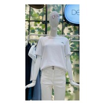 [듀엘] [W몰 ] 로고 라운드 면 티셔츠 D212MSM038