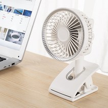 엔알투에스 프리미엄 무선 다용도 클립 집게형 선풍기 NR-3 써큘레이터바람 360도회전, 화이트