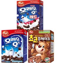 포스트 오레오오즈250g+오레오오즈레드250g+초코후레이크300g
