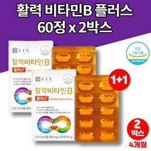 약국 수용성 비타민 b b군 b5 b6912 b12 비 컴플렉스 영양제 엽산 피리독신 cobalamin 비오틴 판토텐산 나이아신 정, 2박스