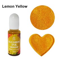 액상 충진기 주입기 액체 소분 액상 포장 재미를 위한 10ML 에폭시 수지 안료 액체 잉크 확산 DIY 금형 착, 21 Lemon Yellow