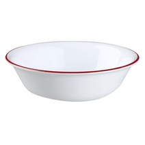코렐 Corelle Livingware 532.3ml 18온스 수프 시리얼 볼 BP 크림슨 트렐리스