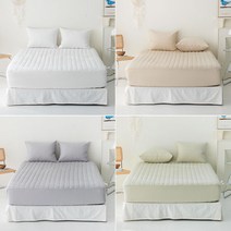 아르지오 사계절 알러지케어 40수 순면 침대 매트리스 커버 SS Q K LK