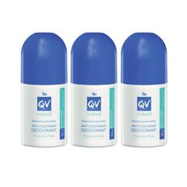 Ego QV 이고 큐브이 네이키드 데오드란트 롤온 80g 3팩 Naked Anti Perspirant Roll On, 3개