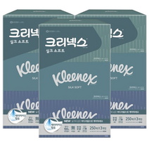 크리넥스 각티슈 실크소프트 250매, 9개