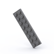 LEGO 레고 3034 2x8 베이직 블럭 부품 파트 브릭 세트, 다크그레이36개