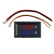 DC 0-100V 10A 디지털 전압계 전류계 듀얼 디스플레이 검출기 패널 앰프 볼트 게이지 빨간색 파란색 LED, [06] 100A separator