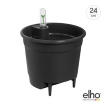 [바보사랑] [엘호 elho] 셀프 워터링 인서트 화분(24cm), 사이즈/색상:24cm/livingblack