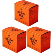 Brew Tea Co Lapsang Loose Leaf 브루티코 랍상소우총 홍차 잎, 226g, 3팩