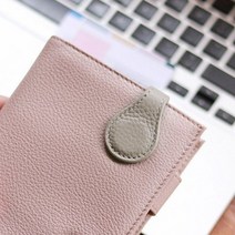 자석 북클립 가죽 책갈피 독서 아이 학생 선물, 그레이