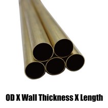 알루미늄파이프 원형 사각 튜브 합금 파이프 황동 튜브 파이프 0.8mm 1.5mm 2mm 3mm 4mm 6mm 7mm 9mm 10mm, [07] 4x0.2x300mm 1pc