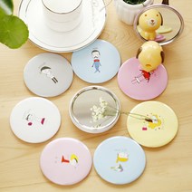 민스리빙 예쁜 원형 손거울 10개 핸드미러 거울, 원형손거울(동물들)