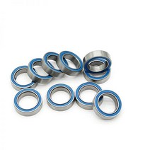 베어링 미니어처 고무 씰 딥 그루브 볼 6700RS 6700 2RS RS 10x15 X4 mm 6700-2RS 10 개, Abec 5, black, 100개