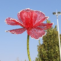 벨벳 자이언트 얀 1kg 보라 네이비 거실 장식 거대한 린넨 원사 터피 꽃 결혼식 도로 선도 야외 무대 디스플레이 속이 빈 가짜 플로어, [04] 60cm, [04] red