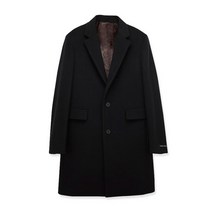 STCO [BLACK LABEL] 블랙 슬림핏 퍼 안감 캐시미어 싱글 테일러드 코트_SCTRD94