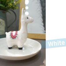 귀여운 라마 도자기접시 반지 팔찌정리 귀금속케이스 악세사리진열장 보석트레이 주얼리함 실핀보관함 화장대꾸미기 아내생일선물