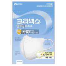 크리넥스 입체형 마스크 대형 KF80, 1개입, 80팩