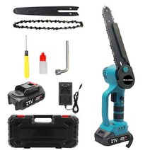 SHILONG 리튬이온전지 20cm 무선충전전기체인톱, 1세트(배터리 1개 포함)