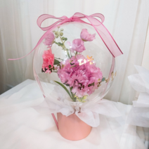 효정Flower 미니 카네이션 반전용돈풍선박스, 라벤더