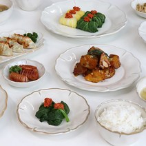 북유럽 올리브 플라워 파스타 샐러드볼 예쁜 그릇 디저트 접시 유럽풍 브런치, 림스볼_2호(26cm)