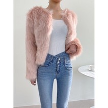 [메이블] 앙고라 깃털 페이크 퍼자켓 4color