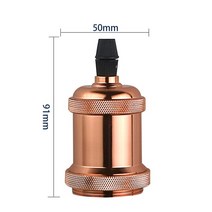 자동차 베이스 헤드라이트 전구 빈티지 펜던트 조명 E27 E26 램프 홀더 소켓 110V 220V 스위치 나사 피팅, 07 Rose Red_01 E27