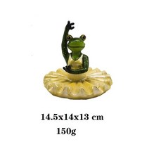 정원꾸미기 원예용품 플로팅 카약 여유로운 개구리 동상 레진 조각 야외 정원 연못 장식 홈 어항 신제품, 15.R