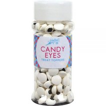 Brand Castle 캔디 아이 토퍼 - 식용 베이킹 장식 컵케익 케이크 쿠키 브라우니를 위한 재미있는 구글리 눈 할로윈 부활절 아트 프로젝트 (82.2g(2.2온스), 2.9oz Candy Eye Toppers_3pk