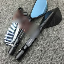 혼다 MSX125 사이드미러 반사경 튜닝 드레스업, 긴 녹색 + 검정