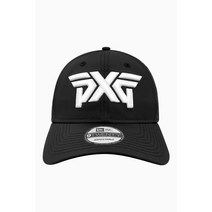PXG 피엑스지 골프 뉴에라 프로라이트 골프 모자 920 캡 남녀공용 사이즈 조절용, 블랙-FREE SIZE